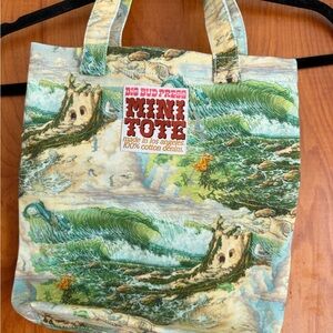 Big Bud Press Green and Cream limited edition ocean Tote